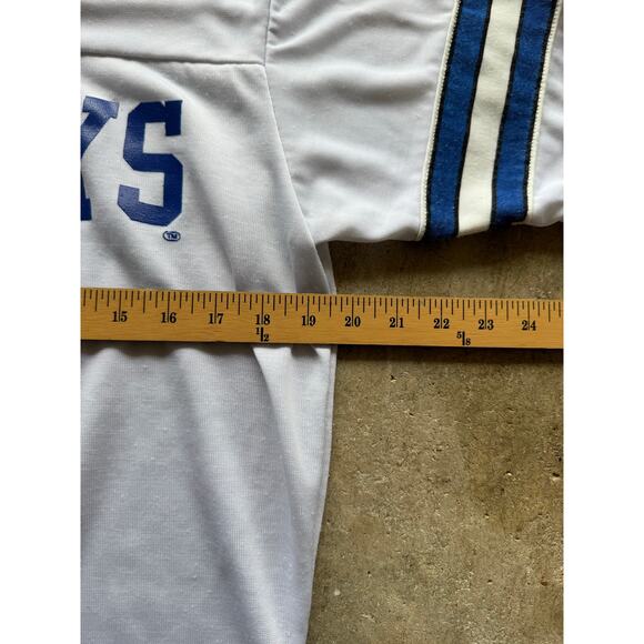 Vintage 1980s Gray Cowboys Jersey Size Small #11 Made in USA Rawlings - Picture 5 of 7